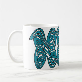 Abstrakt konst kaffemugg
