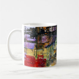 Abstrakt konst kaffemugg