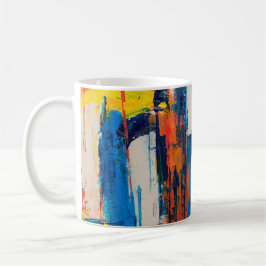 Abstrakt konst kaffemugg