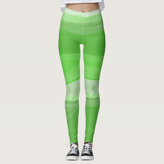 abstrakt konst leggings (Framsida)