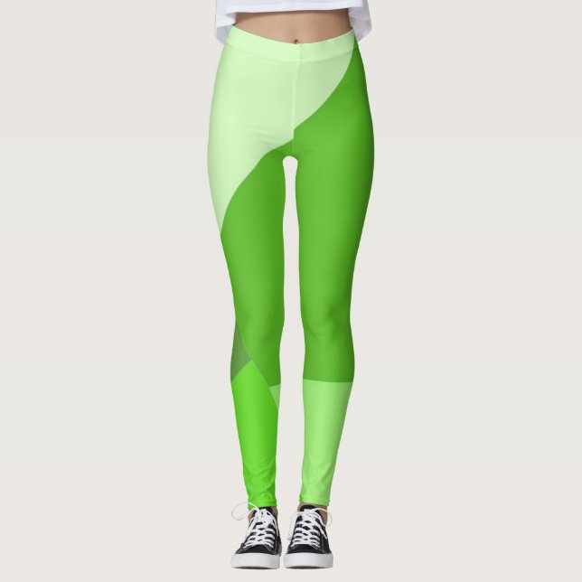 abstrakt konst leggings (Framsida)