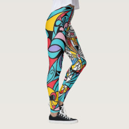 abstrakt konst leggings