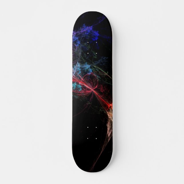 Abstrakt Konst Magiska Ljus Old School Skateboard Bräda 18 Cm (Framsida)