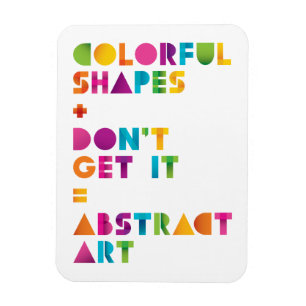 Abstrakt konst magnet