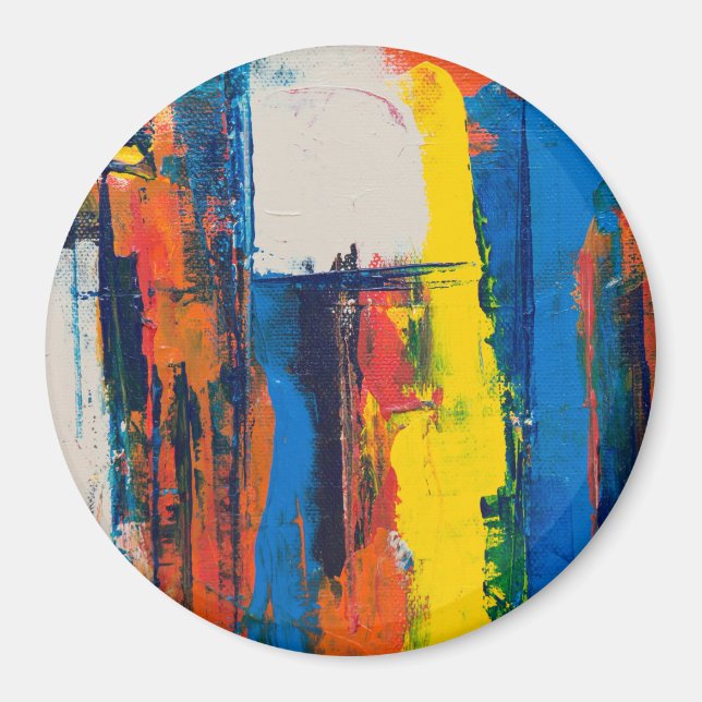 Abstrakt konst magnet (Framsidan)