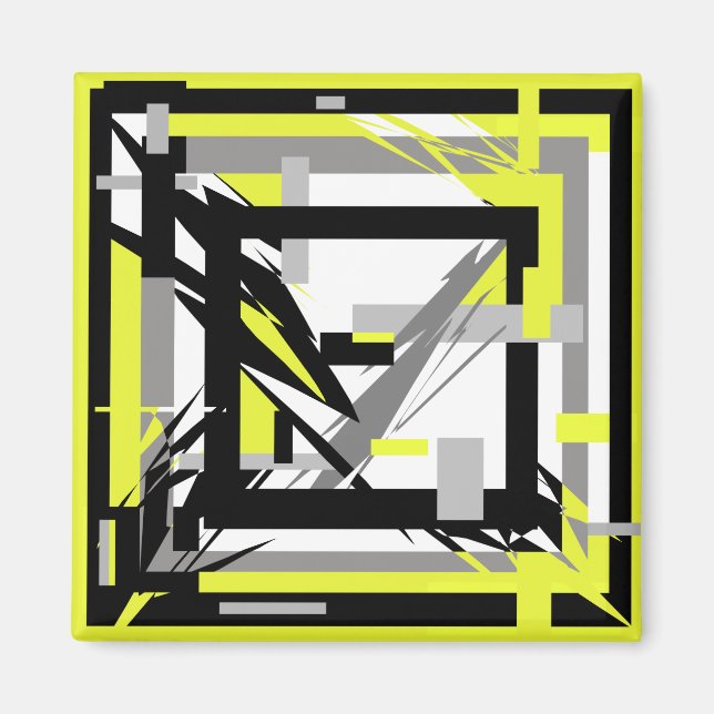 Abstrakt konst magnet (Framsidan)