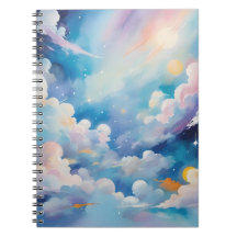 Abstrakt konst med himmel tema