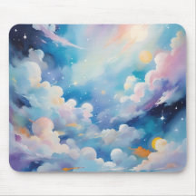 Abstrakt konst med himmel tema