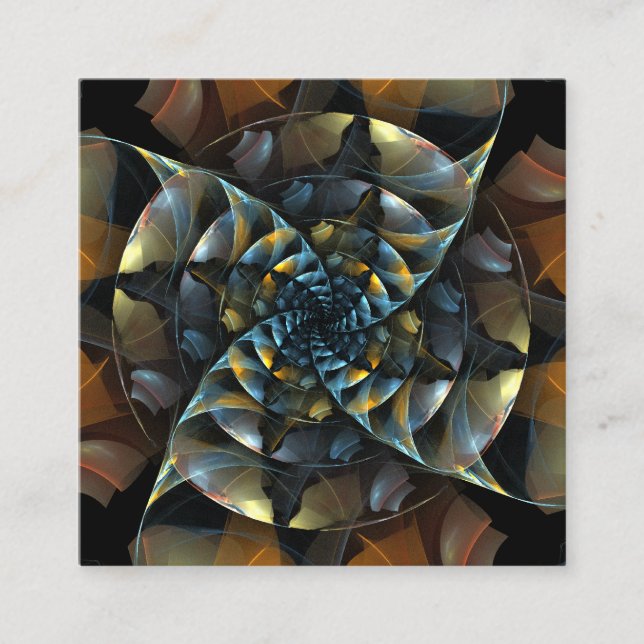 Abstrakt konst med vindsnurra tilläggskort (Framsida)