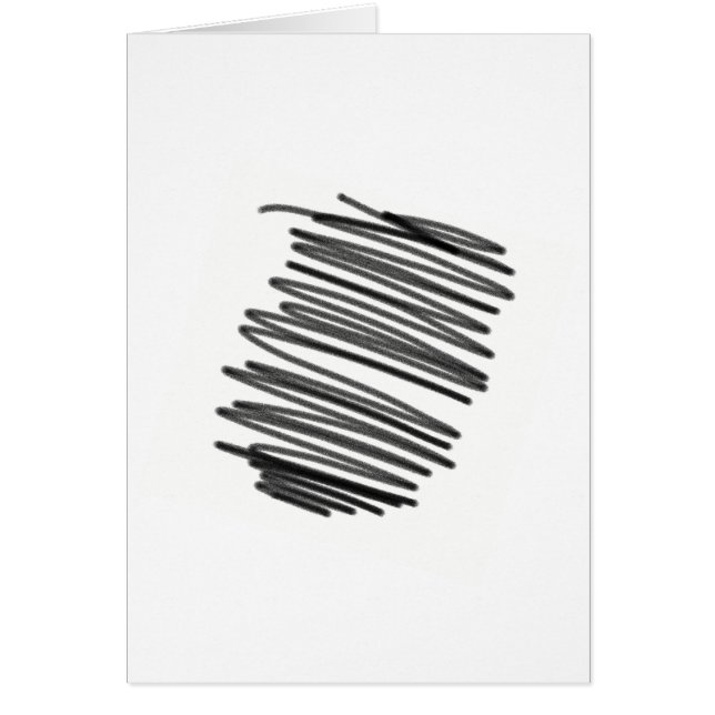 Abstrakt Konst Minimalism Energi Grattiskort Hälsningskort (Framsidan)