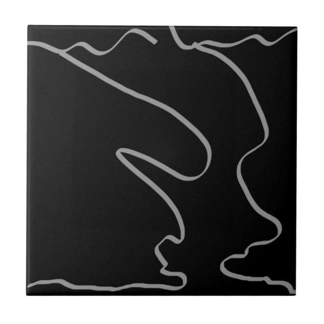 Abstrakt konst Minimalism Minimalistisk Kakelplatta (Framsidan)