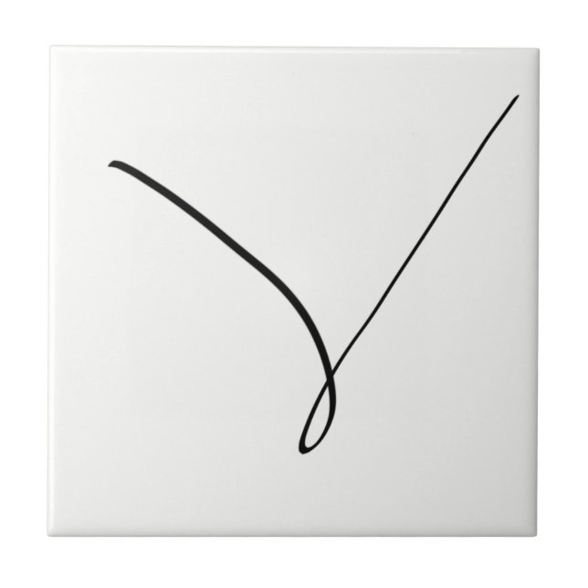 Abstrakt konst minimalism minimalistisk kakelplatta (Framsidan)