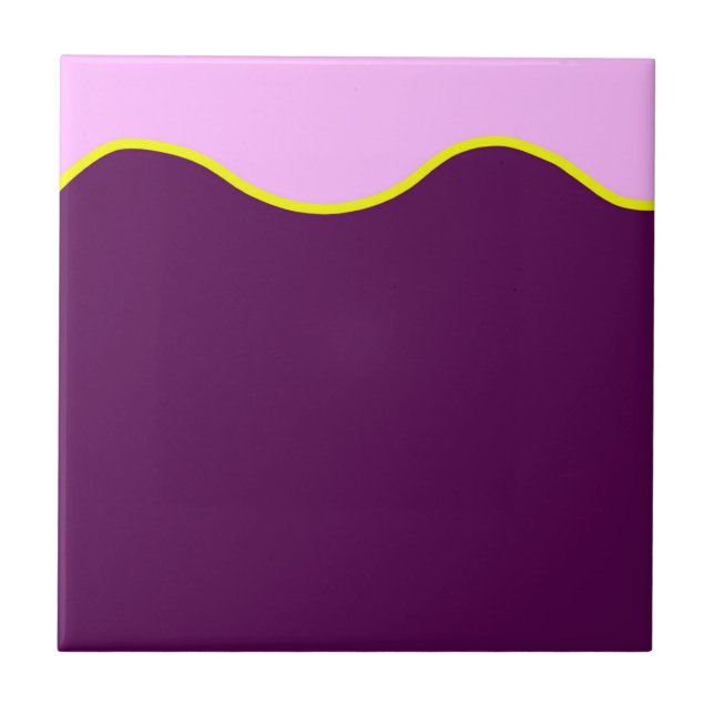 Abstrakt konst minimalism Pastell Rosa Kakelplatta (Framsidan)