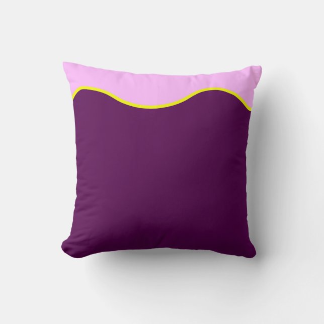 Abstrakt konst minimalism Pastell Rosa Kudde (Framsida)
