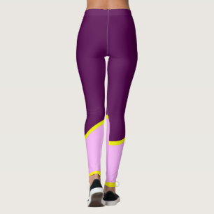 Abstrakt konst minimalism Pastell Rosa Leggings
