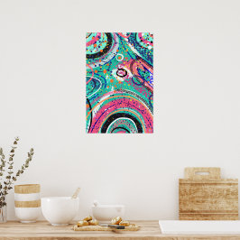 Abstrakt konst: Mintgodisar Poster