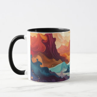 Abstrakt konst mugg