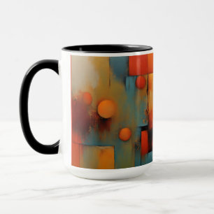 Abstrakt konst mugg