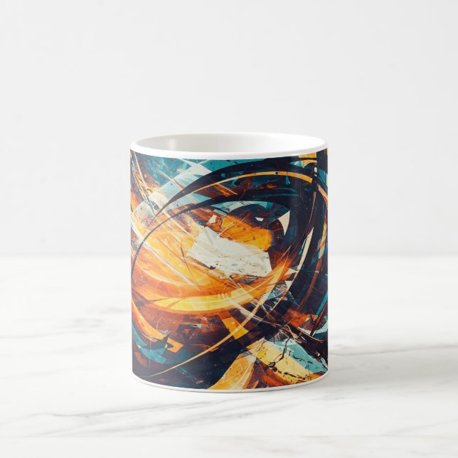 Abstrakt konst-mugg kaffemugg (Center)