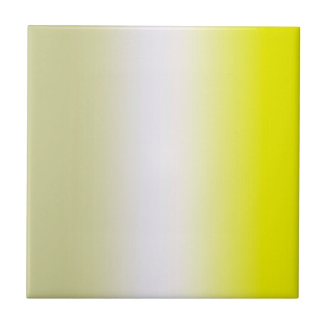 Abstrakt konst Pastell Gul Vit Grå Kakelplatta (Framsidan)