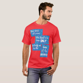 abstrakt konst patriotisk mark i det fria lappverk t shirt