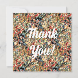 Abstrakt Konst Platt Välkomstkort Kort