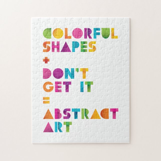 Abstrakt konst pussel (Vertikal)