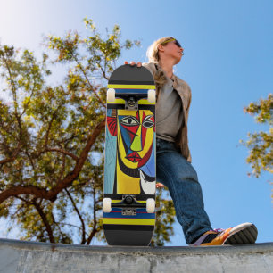 Abstrakt konst skateboard