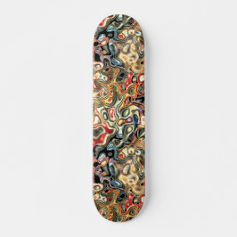 Abstrakt konst skateboard