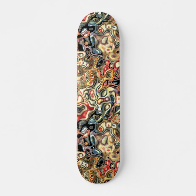 Abstrakt konst skateboard (Framsida)