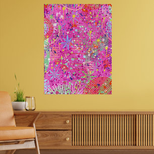 Abstrakt konst: Sommardrömmar Poster