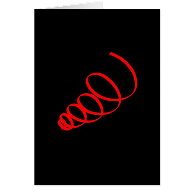 Abstrakt Konst Spiral Energi Grattiskort Hälsningskort (Framsidan)