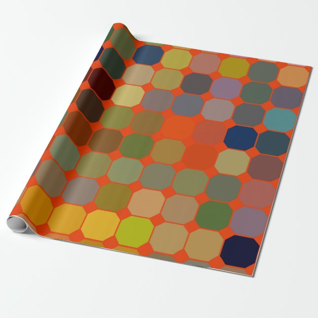 Abstrakt konst struktur. Färgfull struktur. Modern Presentpapper (Utrullad)