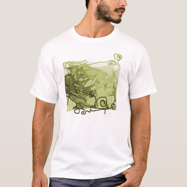 abstrakt konst t-shirt (Framsida)