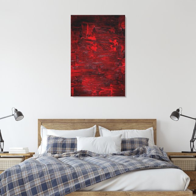 Abstrakt konst Thrum Canvastryck (Insitu (sovrum))