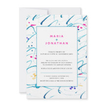 Abstrakt konst tropiska akvariet vågar rosa bröllo