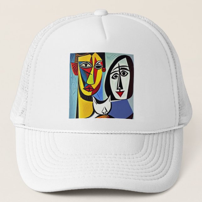 Abstrakt Konst Trucker Hatt Keps (Framsida)