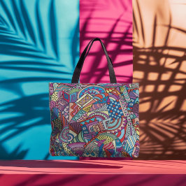 Abstrakt konst tygkasse