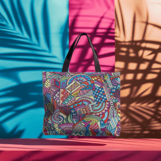 Abstrakt konst tygkasse