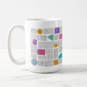 Abstrakt Konst Unik Äkta Design Kaffemugg