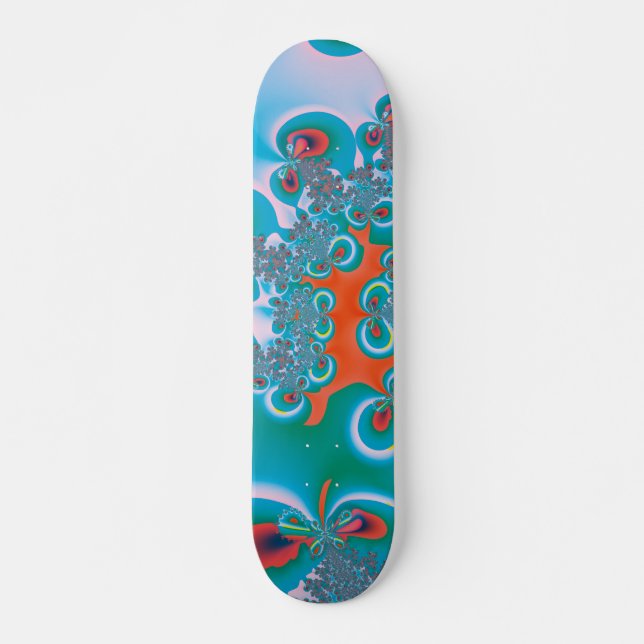 Abstrakt konst Vårträdgård Skateboard Bräda 20,5 Cm (Framsida)