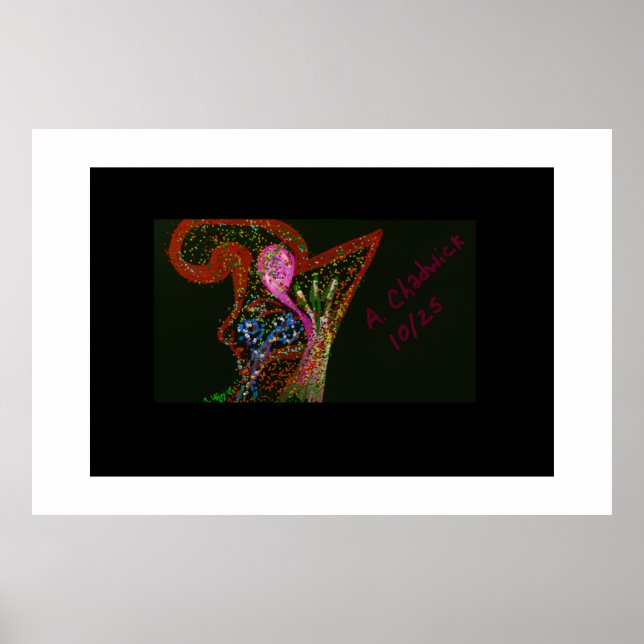 Abstrakt Konstaffisch Poster (Framsidan)