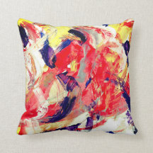 Abstrakt konstdekorativ kudde