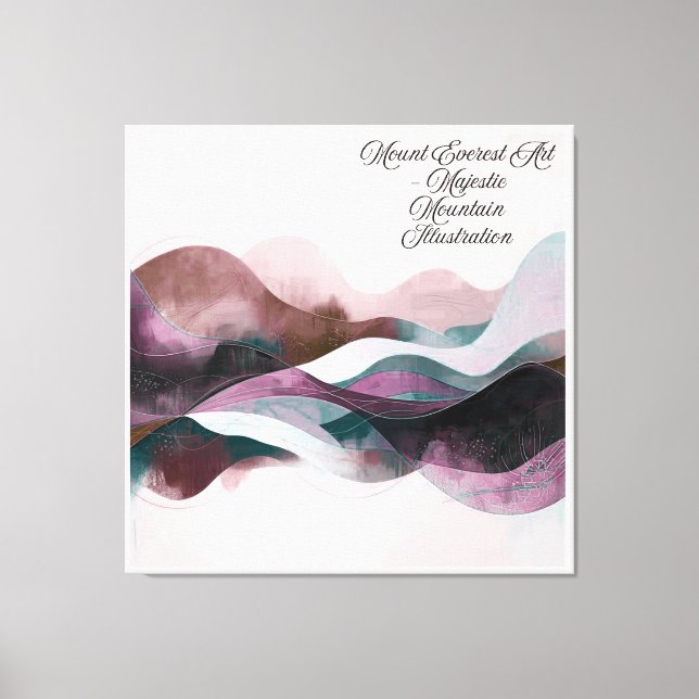 Abstrakt konstdesign | Modern minimalist Canvastryck (Framsida)