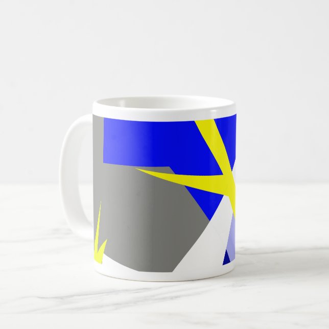 Abstrakt konstenergi kaffemugg (Framsida vänster)