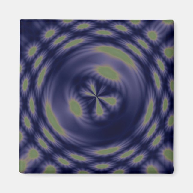 Abstrakt konstfantasistjärnor magnet (Framsidan)