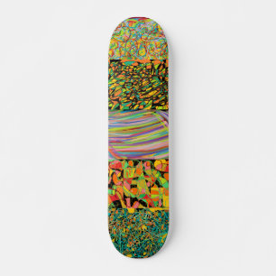 abstrakt konsthantverksretro mini skateboard bräda 18,5 cm