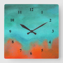 Abstrakt konsthimmel avfyrar orangen för