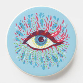 Abstrakt Konstig Blue Psychedelic Öga