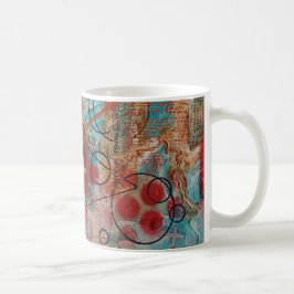 Abstrakt konstkaffemugg kaffemugg